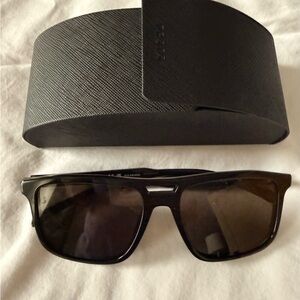 Prada polarized black sunglasses with case